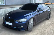 BMW 3-serien F30/F31 2012–2019 DPT Lip frontläpp till stötfångare för standardutförande (2015-2018, blanksvart) foto 4