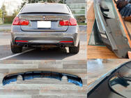 BMW 3-serien F30/F31 2012–2019 Bakre diffuser DPT V-4 (för M Performance, svart högblank) foto 4