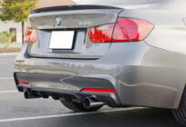BMW 3-serien F30/F31 2012–2019 Bakre diffuser DPT V-4 (för M Performance, svart högblank) foto 1