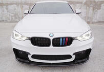 BMW 3-serien F30/F31 2012–2019 DPT Lip V-1 frontlip till stötfångare (för M3, blanksvart) foto 1
