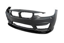 BMW 3-serien F30/F31 2012–2019 DPT Lip V-1 frontlip till stötfångare (för M3, blanksvart) foto 7
