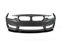 BMW 3-serien F30/F31 2012–2019 DPT Lip V-2 frontläpp (För M3, blank svart) foto 8