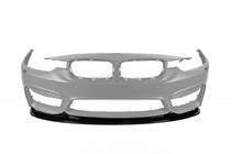 BMW 3-serien F30/F31 2012–2019 DPT Lip V-2 frontläpp (För M3, blank svart) foto 2