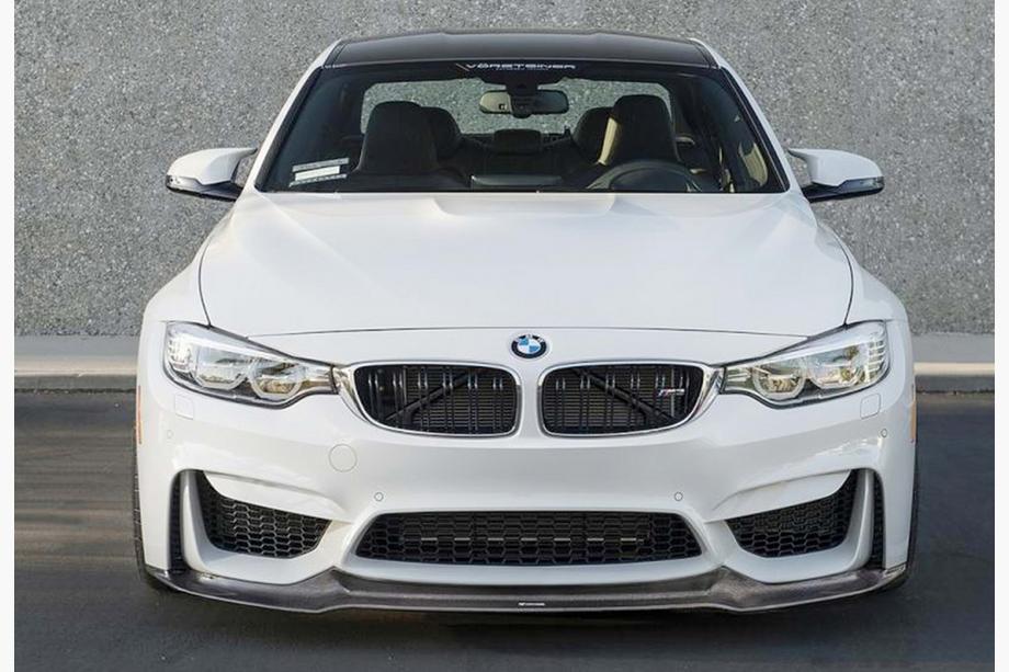 BMW 3-serien F30/F31 2012–2019 DPT Lip V-2 frontläpp (För M3, blank svart) Image