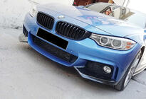 BMW 4-serie F32/F33/F36 2012–2020 Frontspoilerläpp DPT Flap V-1 (för M-Technic, svart blank) foto 3