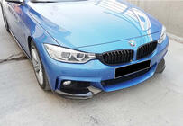 BMW 4-serie F32/F33/F36 2012–2020 Frontspoilerläpp DPT Flap V-1 (för M-Technic, svart blank) foto 4