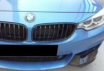 BMW 4-serie F32/F33/F36 2012–2020 Frontspoilerläpp DPT Flap V-1 (för M-Technic, svart blank) foto 5