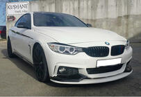 BMW 4-serie F32/F33/F36 2012–2020 Frontläpp till stötfångare DPT LIP V-3 (för M-Sport, blanksvart) foto 1