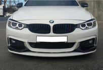 BMW 4-serie F32/F33/F36 2012–2020 Frontläpp till stötfångare DPT LIP V-3 (för M-Sport, blanksvart) foto 2