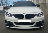 BMW 4-serie F32/F33/F36 2012–2020 Frontläpp till stötfångare DPT LIP V-3 (för M-Sport, blanksvart) foto 4