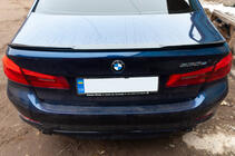 BMW 5-serien G30/G31 2017–2023 Spoiler M4-Style (svart högglans) foto 12