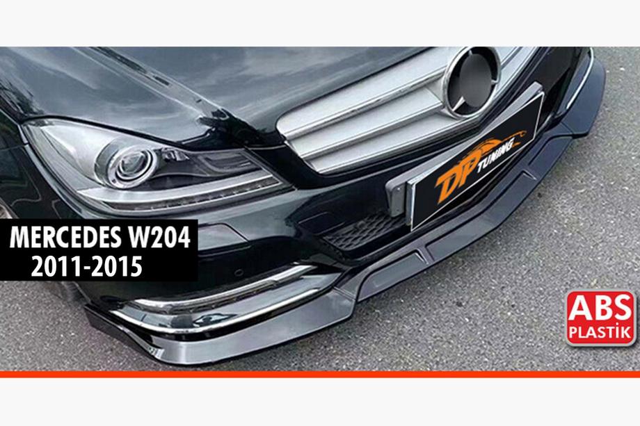Mercedes C-klass W204 2007–2015 Frontläpp DPT V1 (2011-2015, blank svart) Foto 1