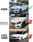 Mercedes C-class W205 2014–2021 Främre stötfångarläpp DPT V1 (2014-2018, endast för AMG-Line, blank svart) foto 3