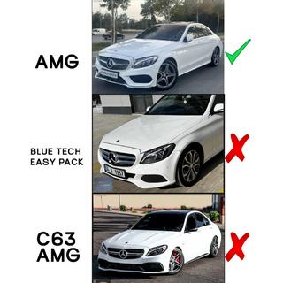 Främre stötfångarläpp DPT V1 (2014-2018, endast för AMG-Line, blank svart) Mercedes C-сlass W205 2014–2021 foto 3