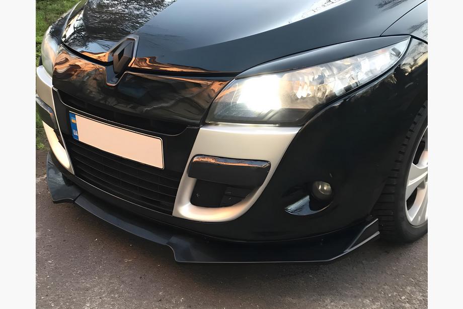 Universell främre läppspoiler DPT V-1 (ABS, svart högglans) Foto 3