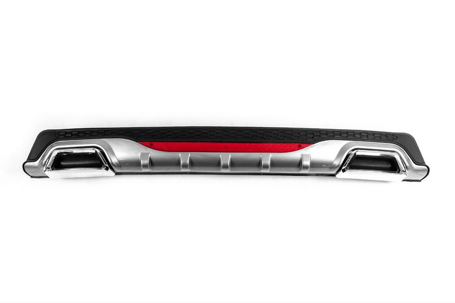 Universell bakre diffusor DPT AMG Style V-4 (ABS) (grå + svart högglans) Image