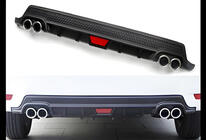 Universell bakdiffusor DPT V-9 (ABS) (mattsvart) foto 3