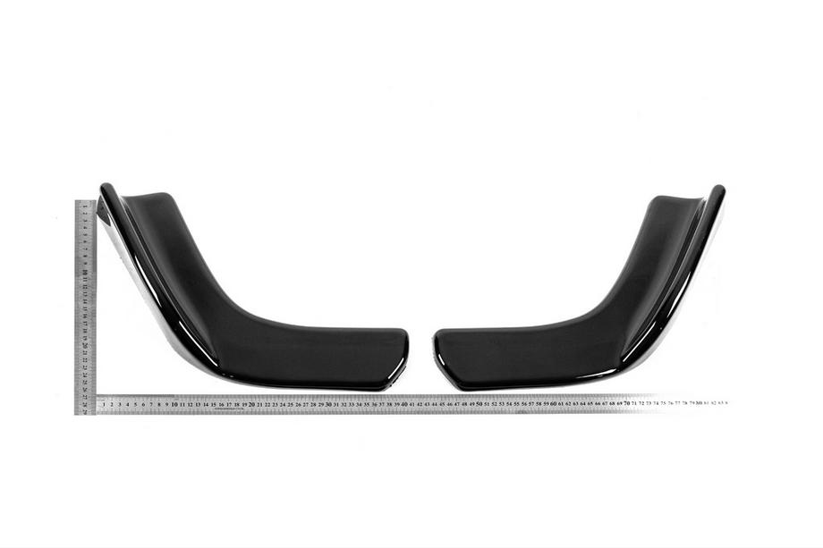 Universell frontläppspoiler DPT V-1 (ABS) (2 st) (blank svart) Foto 7