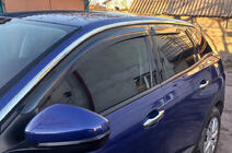 Peugeot 3008 2016–2023 Vindavvisare för sidorutor (4 st, DPT) foto 2