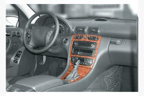 Mercedes C-klass W203 2000–2007 Instrumentpanelskydd Trä foto 3