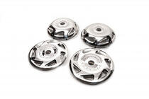 Mercedes Sprinter W907/W910 2018– OEM navkapslar i rostfritt stål (2-axlad, 4 st) foto 2