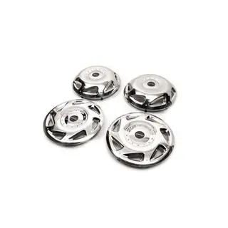 OEM navkapslar i rostfritt stål (2-axlad, 4 st) Mercedes Sprinter W907/W910 2018– foto 2