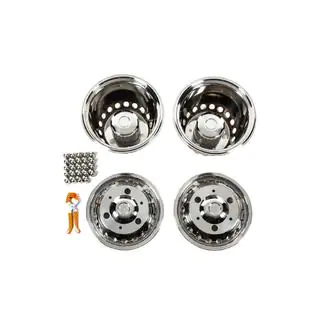 Hjulsidor i rostfritt stål Exclusive V3 (2-axlig, 4 st) Mercedes Sprinter W907/W910 2018– foto 1