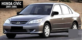 Honda Civic Sedan VII 2001–2006 Spegelkåpor BMW-Style (2 st.) foto 5