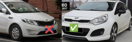 Kia Rio 2012–2017 Spegelkåpor BMW-Style (utan blinkers, 2 st) foto 2