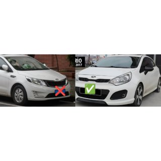 Spegelkåpor BMW-Style (utan blinkers, 2 st) Kia Rio 2012–2017 foto 2