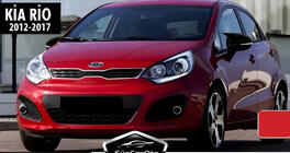Kia Rio 2012–2017 BMW-Style spegelskåpor (med blinkers, 2 st.) foto 7