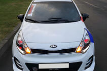 Kia Rio 2012–2017 BMW-Style spegelskåpor (med blinkers, 2 st.) foto 10