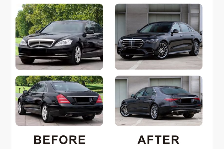 Mercedes S-class W221 2005–2013 Faceliftkit för W223 AMG Line Foto 3