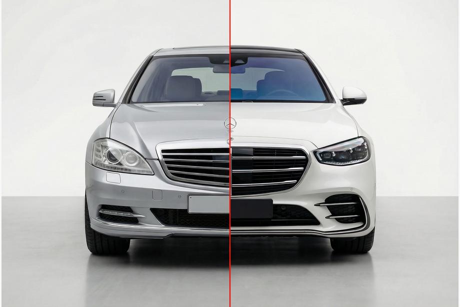 Mercedes S-class W221 2005–2013 Faceliftkit för W223 AMG Line Foto 1