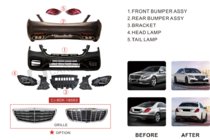Mercedes S-class W222 2013–2022 Facelift-kit S63 AMG-2018 foto 19