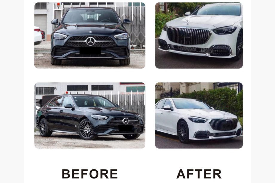 Mercedes C-klass W206 2022– Främre stötfångare komplett (Maybach) Image