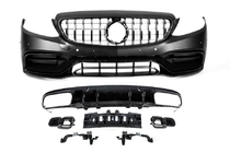 Mercedes C-class W205 2014–2021 Karosskit med diffuser till Coupe (AMG C63-designs 2018-2021) foto 1