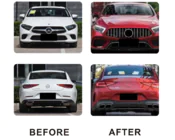 Mercedes CLS C257 2018– AMG GTS63 bodykit-sats foto 3