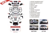 Mercedes ML W164 2005–2011 Facelift-kit för W166 GLE63 AMG foto 4