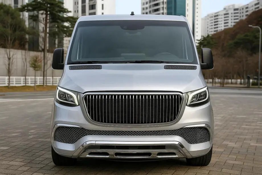 Mercedes Sprinter W907/W910 2018– Främre stötfångare med grill (Maybach) Image
