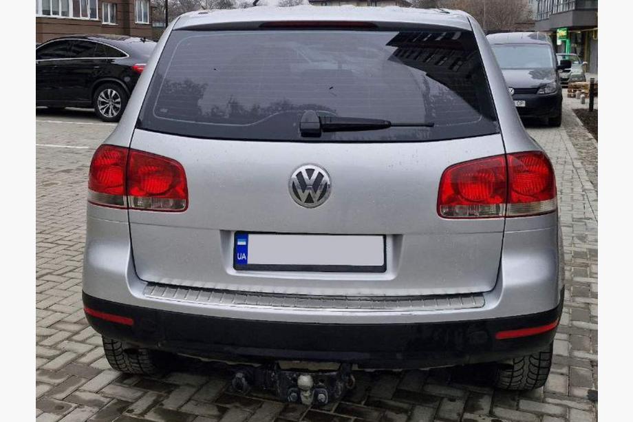 Volkswagen Touareg 2002–2010 Lastskydd bakre stötfångare Carmos (rostfritt stål) Image