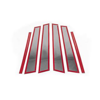 Dörrstolpslister (6 st, rostfritt stål) Volkswagen Golf 6 2008–2014 foto 4