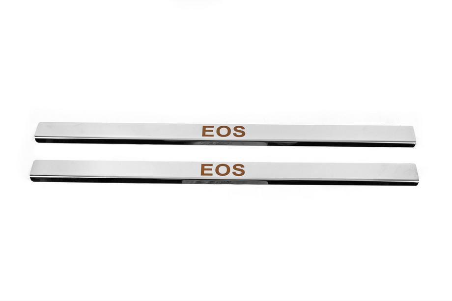 Volkswagen EOS 2011–2016 Carmos tröskelskydd (2 st, rostfritt stål) Image