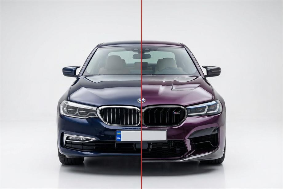 BMW 5-serien G30/G31 2017–2023 Restylingkit med motorhuv och framskärmar (för konvertering till M5 Competition 2021) Image