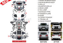 BMW X5 E70 2007–2013 Facelift-konverteringskit till X5M F95 2019 foto 8