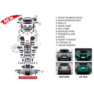 Restylingkit för X5M F95 2024 BMW X5 E70 2007–2013 foto 3