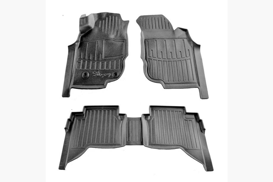 Toyota Hilux 2006–2015 Stingray 3D gummimattor (Crew Cab, 5 st) Image
