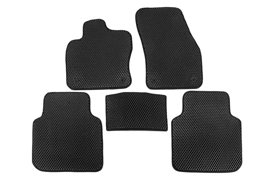 Volkswagen Tiguan 2016–2023 EVA-bilmattor (Allspase, 2 rader, svart) Image