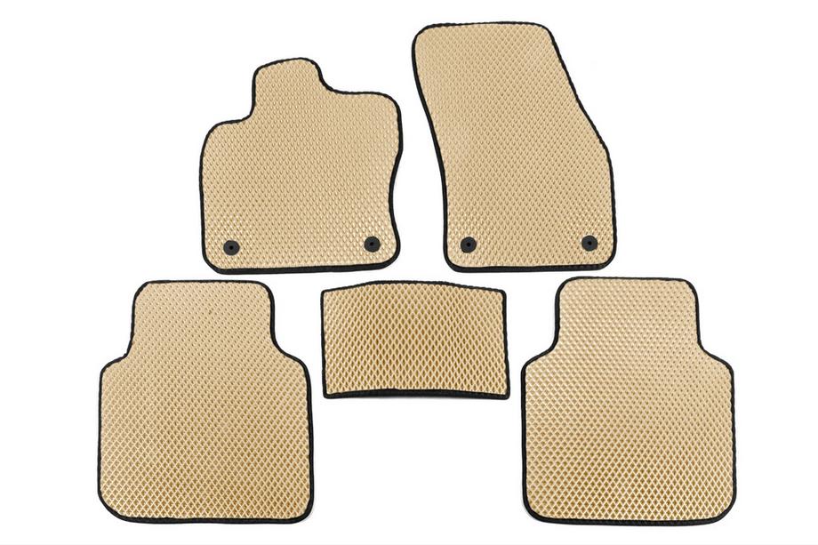 Volkswagen Tiguan 2016–2023 EVA bilmattor (Allspase, 2 rader, beige) Image
