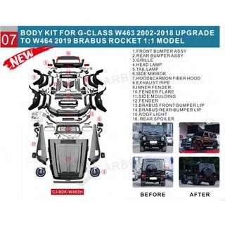 Restylingkit för G900 Roket Mercedes G сlass W463 1990–2018 foto 2